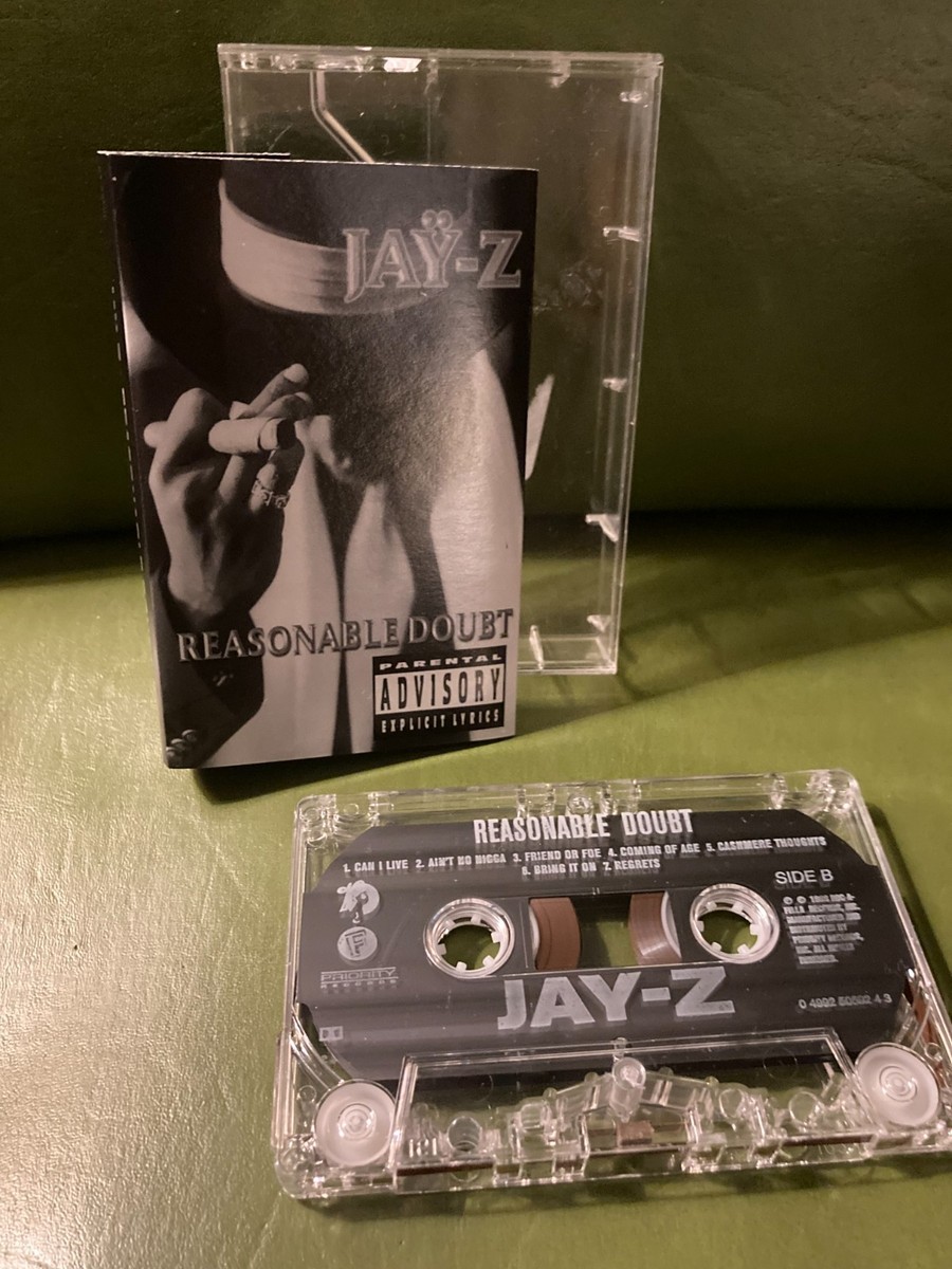 JAY Z - REASONABLE DOUBT CASSETTE TAPE RAP HIP HOP 1996 VG+ Rare