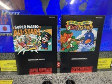 SNES Manual Lot of 2: Super Mario All-Stars Super Mario World 2 Yoshi's Island