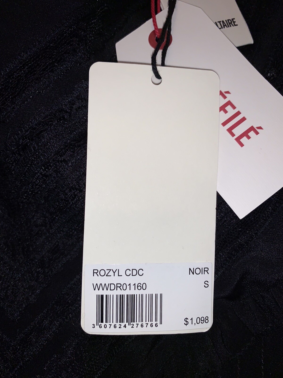 2023 Zadig & Voltaire Rozyl CDC Dress Black Size S NEW $1098 image 5