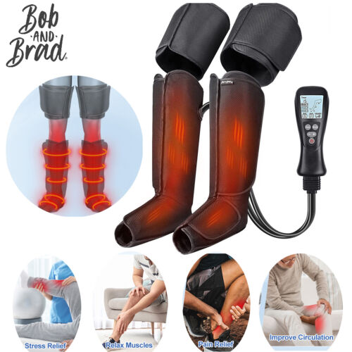 Leg Massager Heat and Circulation Air Compression Massage Boot Foot Pain Relief