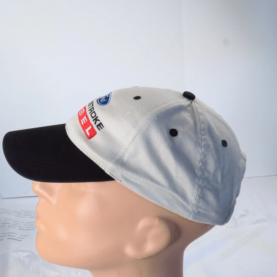 Gorra Ford Power Stroke diésel beige negra con correa para camiones desgastados F-150 Foto 3 de 4