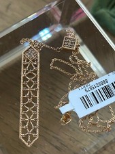 Rarities Carol Brodie Gold Plated Silver  0.5 ctw CHAMPAGNE DIAMOND Necklace