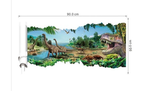 US STOCK Wall Sticker Dinosaur Jurassic Park Decal For Kids Nursery Baby Room - Picture 5 of 5