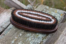 Professionals Choice Wood Small Oval Horsehair Brush W225