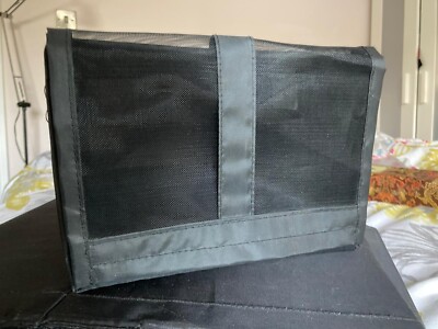 Ikea black fabric shoe storage units, 34cm long X 22cm wide X 16