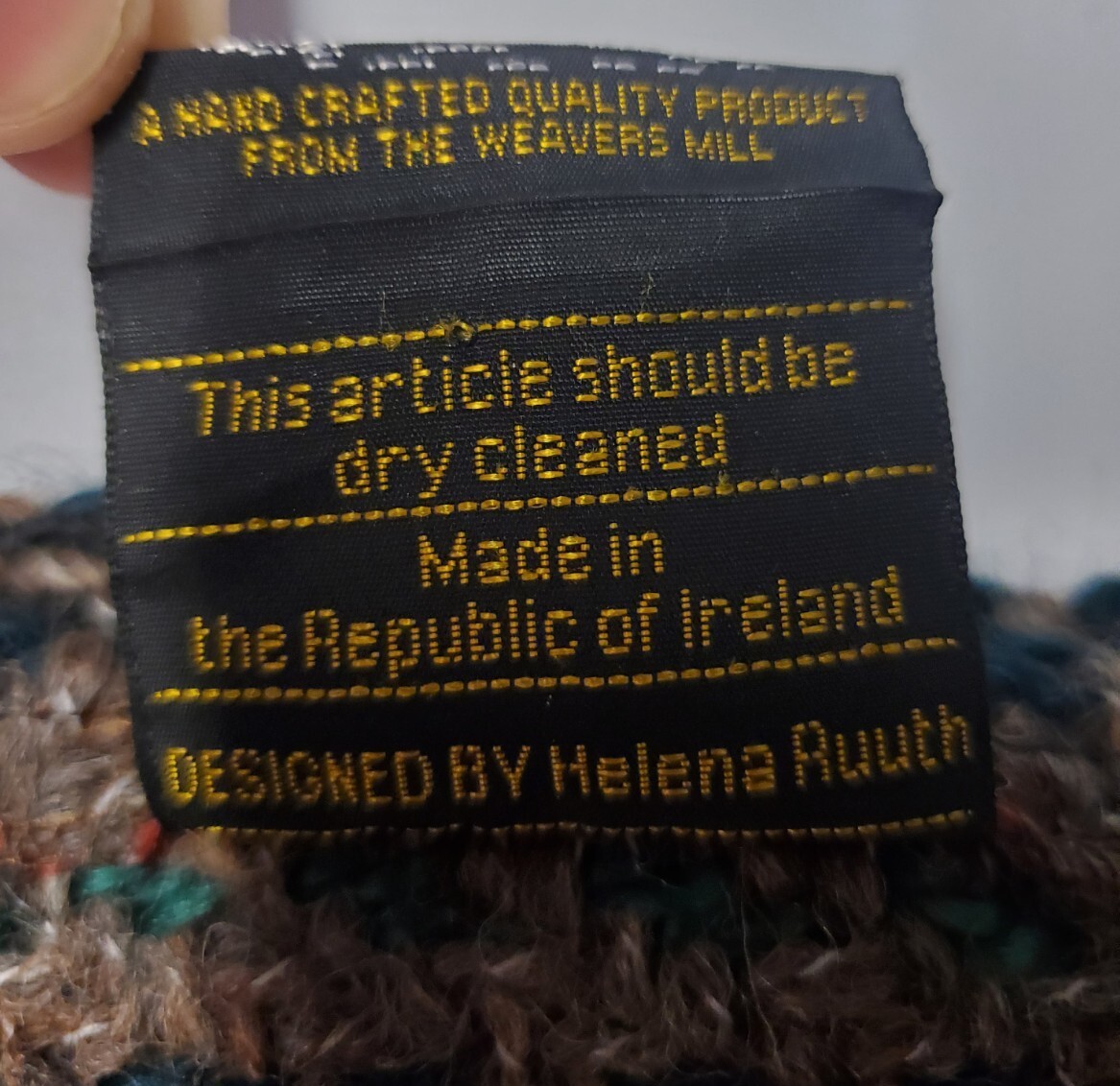 Tapestries Ireland Limited Wool Scarf. Made In Ireland Designed By