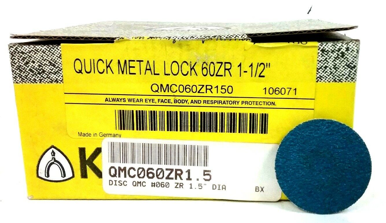 Klingspor QMC060ZR1.5 1-1/2" Pad Disc QTY 100