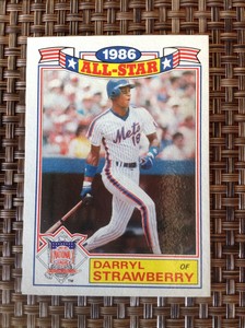 1987 topps darryl strawberry all star