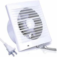 4 Inch Wallmounted Exhaust Fan 12w 130mณ/h Ventilation Extractor With Antibackfl