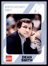 1989-90 Coca Cola Collegiate Collection Dean Smith Basketball Cards #2