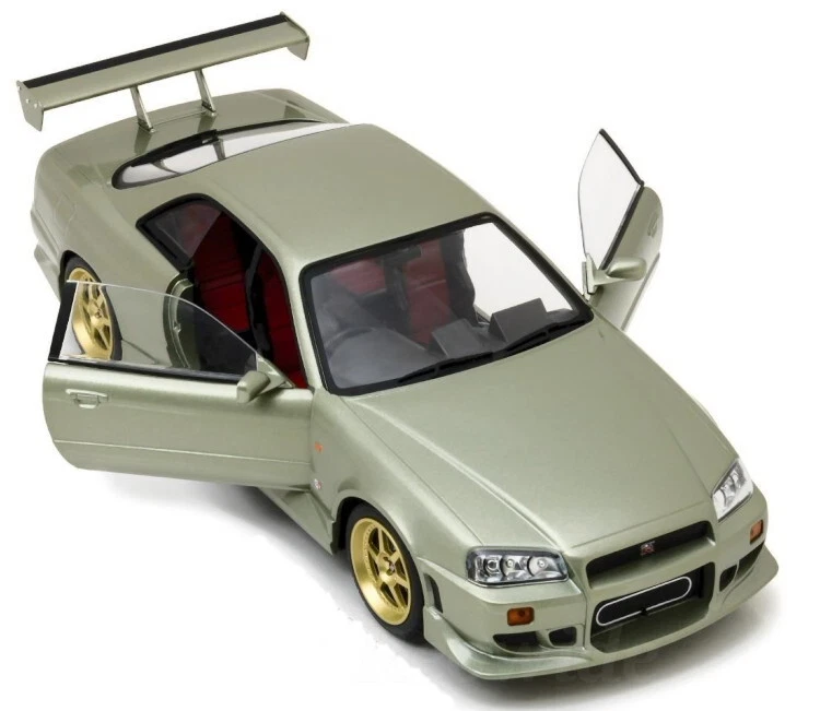 Greenlight 1/18 Nissan R34 Skyline GT-R 1999 verde Nissan Skyline GT-R R34 Foto 3 de 3