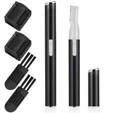 Chumia 2 Pcs Electric Eyebrow Trimmer Women Precision Face Razors Mini Shaver...