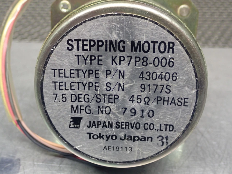Japan Servo Type KP7P8-006 430406 Stepping Motor 7.5Deg/Step 45Ohms New - Image 3 of 4