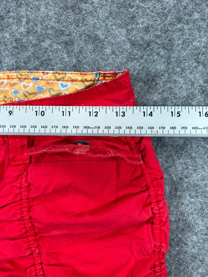 Pantalones Cortos No Boundaries Para Mujer 27 Juniors 3 Rojo Chino Puño Bolsillos Ajustables Informales Foto 2 de 4