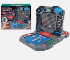 Electronic Arcade Sea Battle Ships Board Game Combat Destroy Fun Kids Family Toy