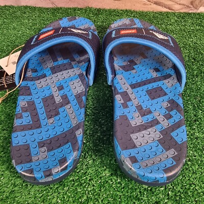 Adidas Adilette Comfort X Lego Slides Navy Blue Rush Men 7  display picture 3
