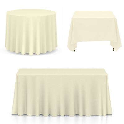 Tischdecken und Tücher Rechteckig Rund Tischdecke Weiß Schwarz Party Zuhause Esszimmer