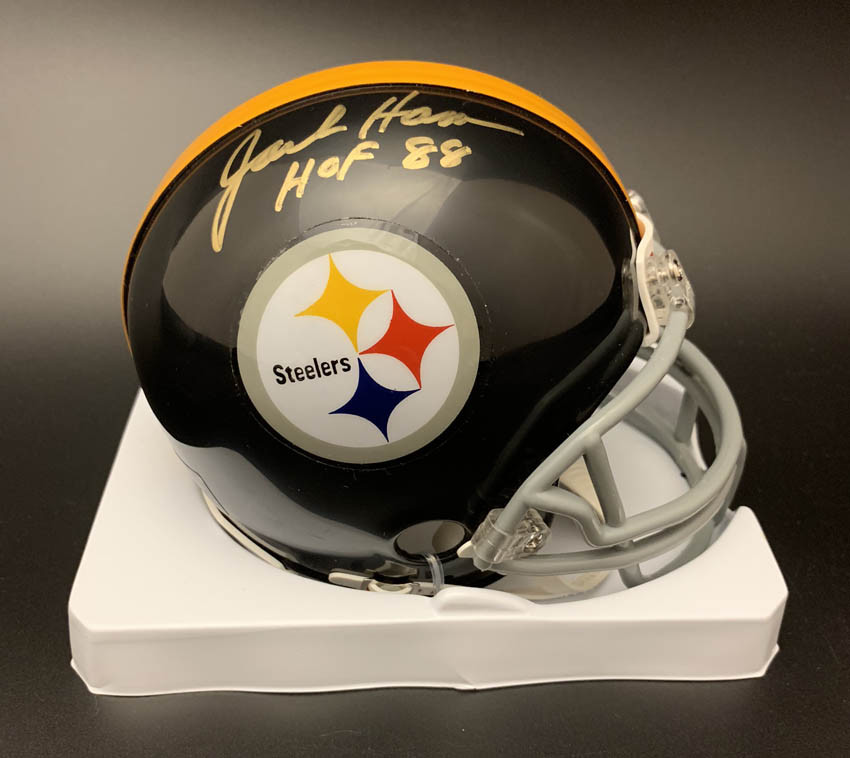 Jack Ham Autographed Signed Pittsburgh Steelers Pittsburg Steelers Mini Helmet + HOF 88 PSA/DNA 