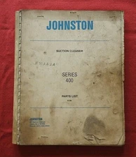 JOHNSTON 400 SERIES STREET SWEEPER BROOM "SUCTION CLEANER" PARTS CATALOG MANUAL