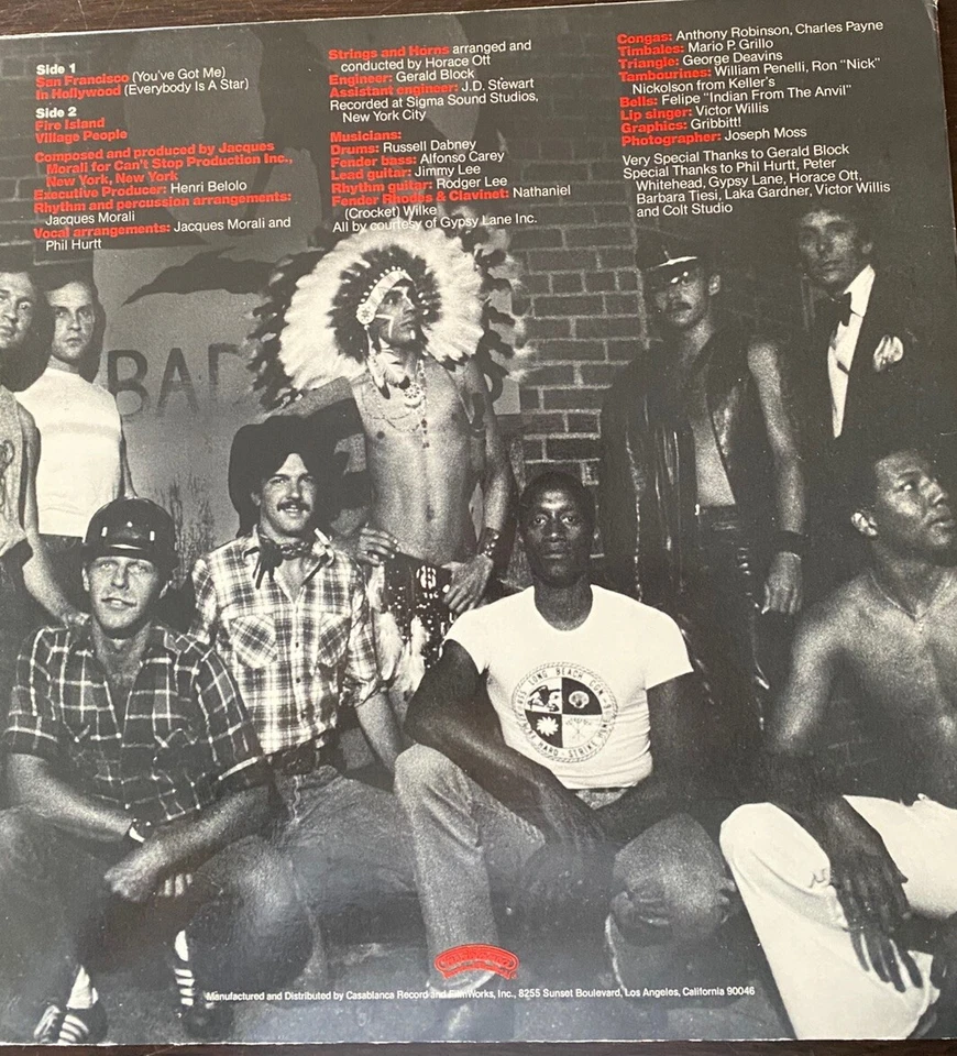 Village People 1977 VG vinyl lp..NBLP7084 - Image 2 of 4