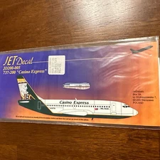 Jet Decal 200-005 1/200 Scale Boeing 737-200 Casino Express 
