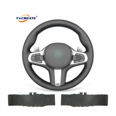 DIY Leather Steering Wheel Cover for BMW G30 G31 G32 G11 G14 M5 F90 X3 G01 #F103