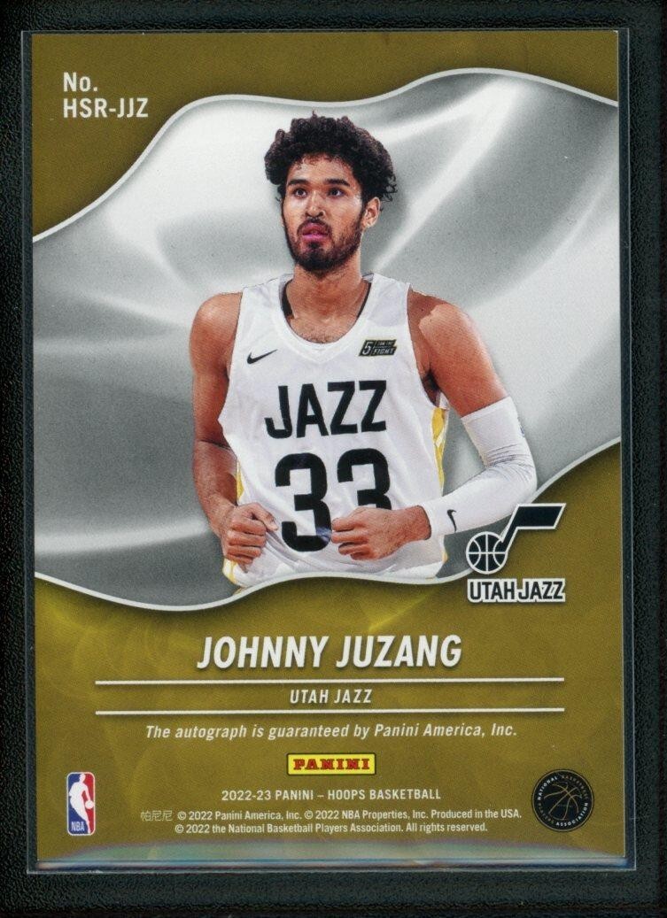 2022-23 JOHNNY JUZANG AUTO PANINI HOOPS HOT SIGNATURES ROOKIE RC