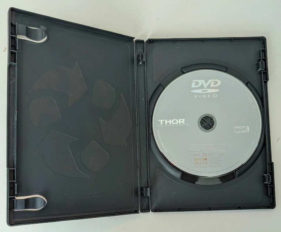 Thor: The Dark World DVD (2013) - Region 1 - FR/EN/ES - VG+ (Tested) - Image 4 of 4