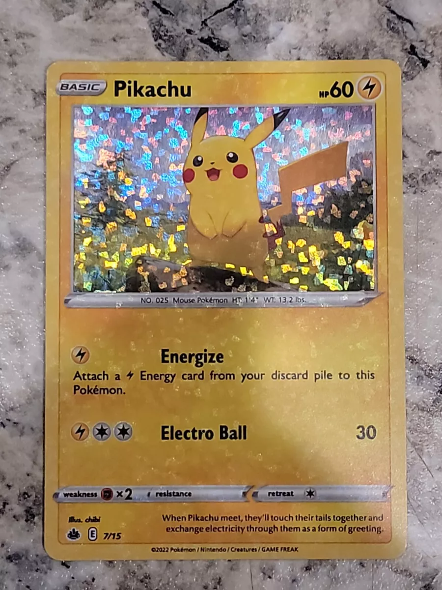 Pikachu McDonalds Happy Meal Holo Foil Promo 2022 Pokemon TCG Card 7/15 🔥