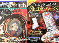  2 Better Homes and Gardens Cross Stitch Magazines. 1994/1996 Great Price 