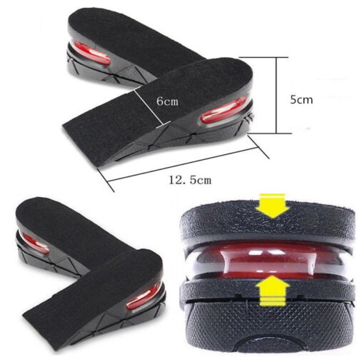 Unisex Shoe Insole Air Cushion Heel insert Increase Taller Height Lift 2 inch US - Picture 4 of 10