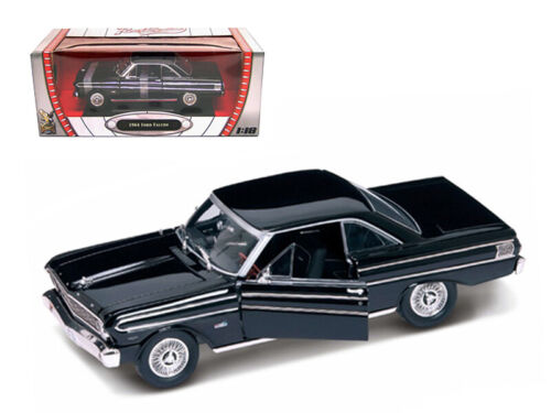 1964 Ford Falcon model samochodu odlewanego ciśnieniowo 1/18 czarny samochód odlewany ciśnieniowo podpis drogowy - Zdjęcie 1 z 1
