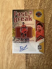 2021-22 Panini Donruss Optic David Johnson Rookie Fast Break Signatures Gold /10