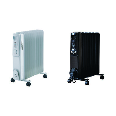 Neo Electric Oil Filled Radiator Portable Heater With 3 Heat Settings  Thermostat | eBay