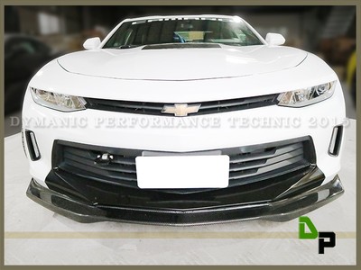 R1 Style Carbon Fiber Front Add-on Lip for 16-17 Chevy Camaro V6 LS LT RS Only