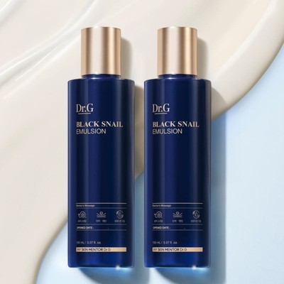 [Dr.G] 2x Black Snail Emulsion 150ml Anti-Aging Moisturizer Snail Mucin K-Beauty