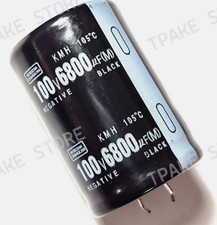 2pcs 6800uF100V 100V6800uF 6800MFD 100WV 35x50mm Snap In Electrolytic Capacitor