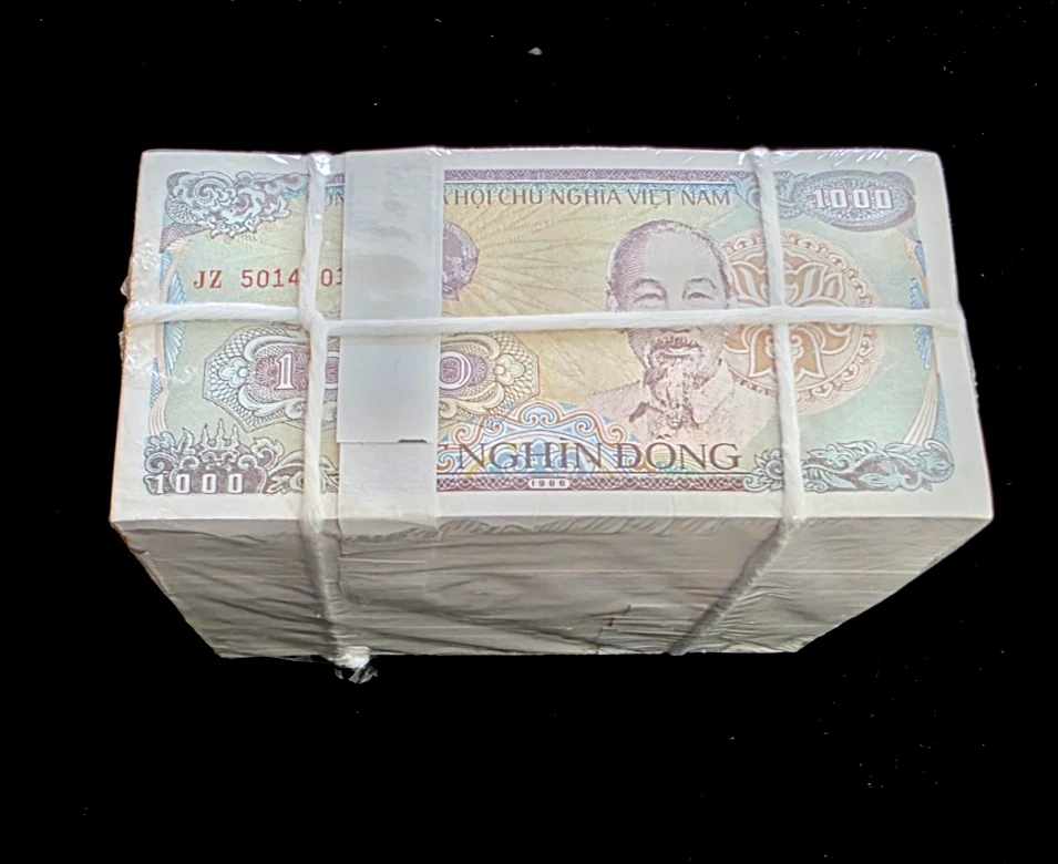 Uncirculated Vietnamese Paper Money 1,000 ₫ Denomination for sale