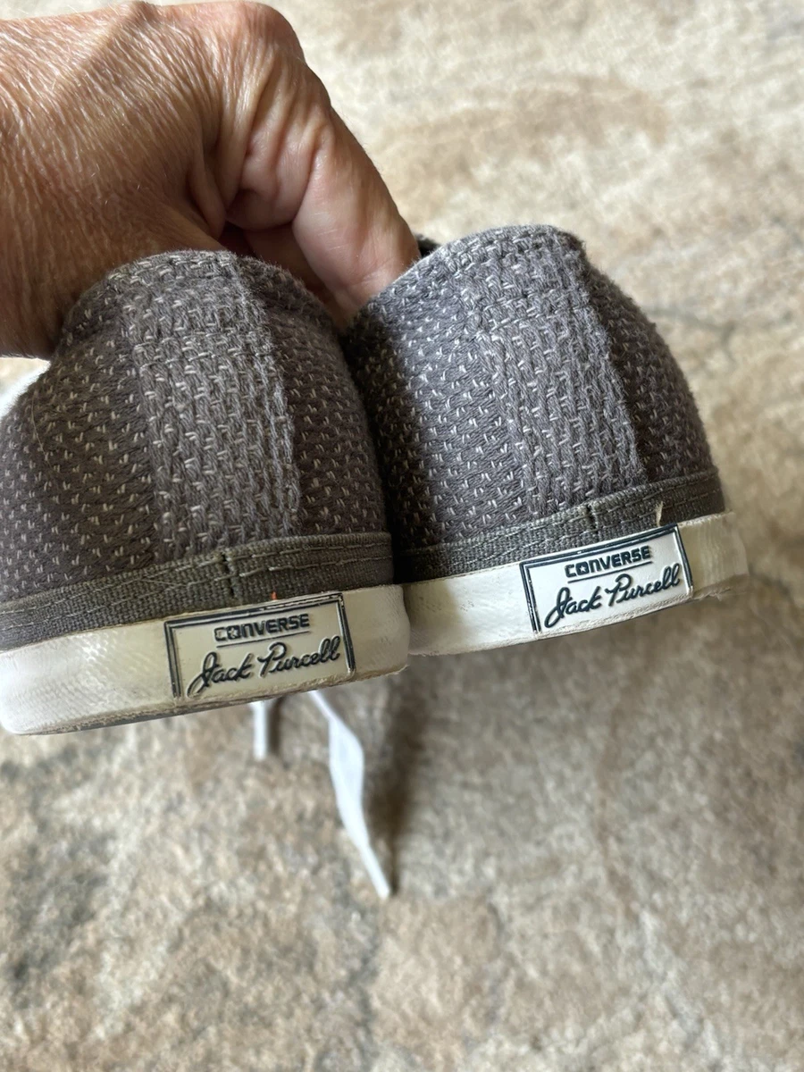 Converse Jack Purcell niedrige Schnürschuhe Turnschuhe grau/weiß Damengröße 7