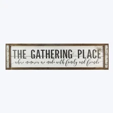 Young's Inc 40" x 1.5" x 10" Wood/Tin Gathering