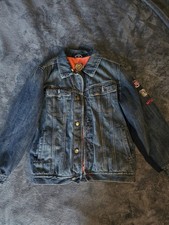 Lee Vintage VTG Style Kids XL 18/20 Blue Denim Jacket Button Up Cold Weather