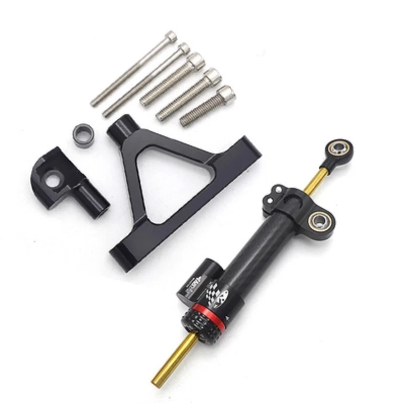 For Ninja ZX6R 2007-2008 Steering Damper Stabilizer Bracket Mount Kit Carbon — 第 2/4 张图片