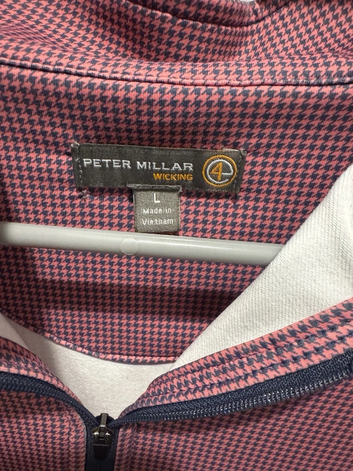 Pullover de golf Peter Millar GRANDE con cremallera de cuarto para hombre Foto 3 de 3