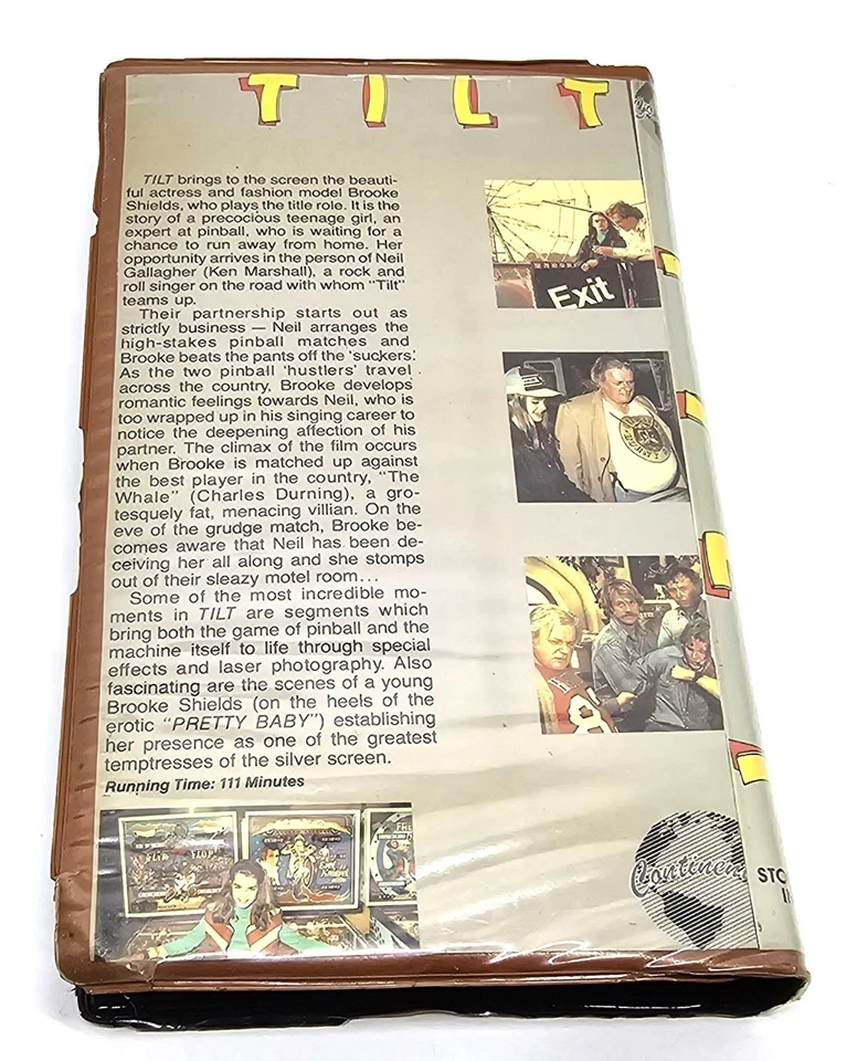 Tilt VHS 1984 Brooke Shields Continental Video 1st Release #1001 Ultra RARE - Image 4 of 4