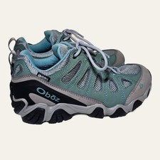 Oboz Sawtooth Ii Low B-Dry Womens Waterproof Hiking Shoes Sz 8 Mineral Teal NIB