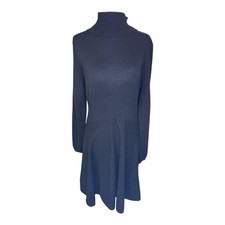 Philosophy Dane Lewis Black Cashmere Turtleneck Sweater Dress Petite Large NWT