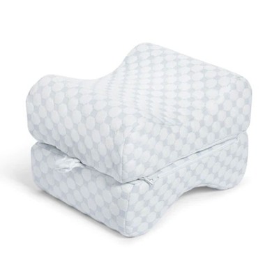Sleepgram High Density Foam Contour Knee Pillow, Outer Cooling Cover, Gray(Used)