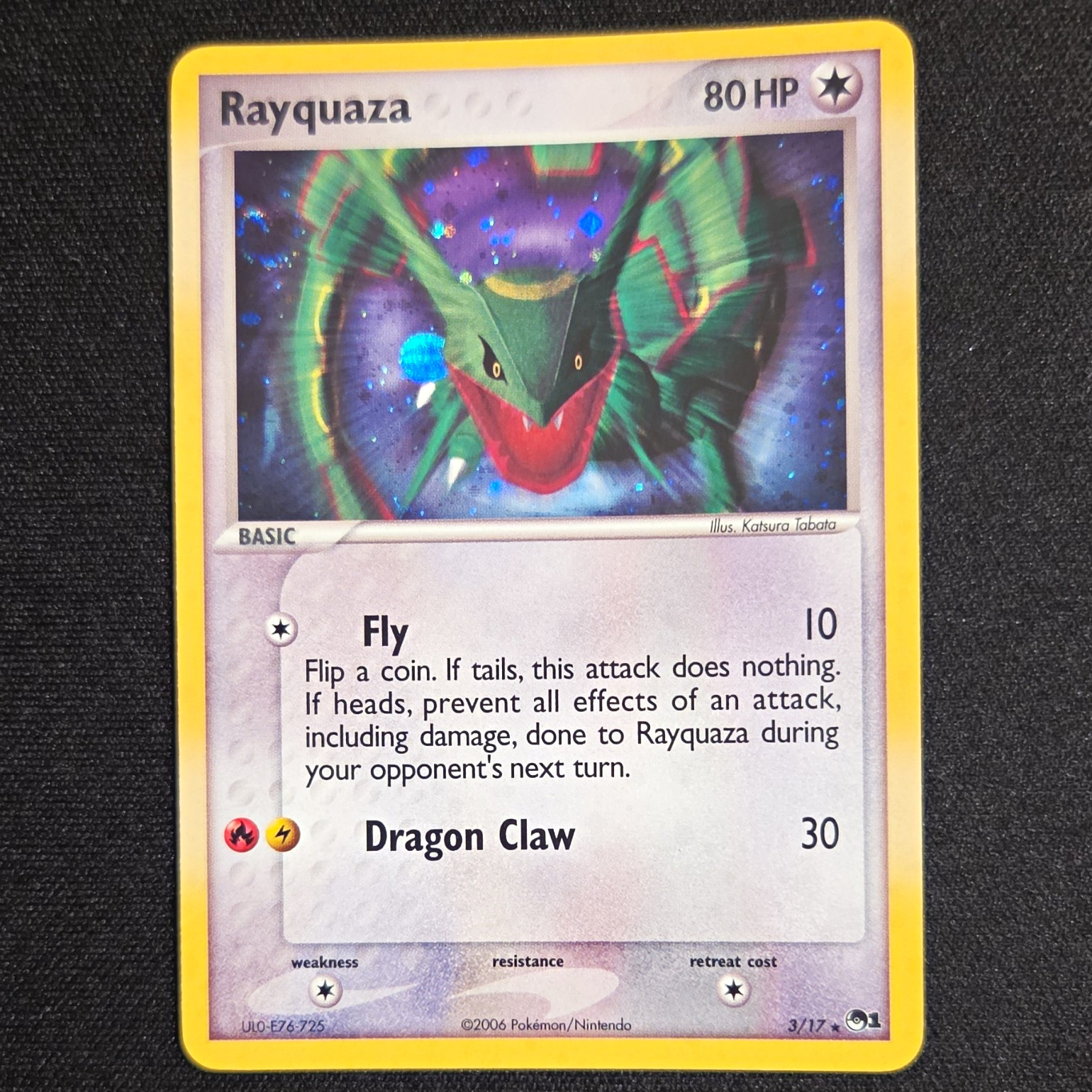 Pokémon TCG Rayquaza Holo Promo #3 Pokemon Promos Eng 2006 80 HP-NM