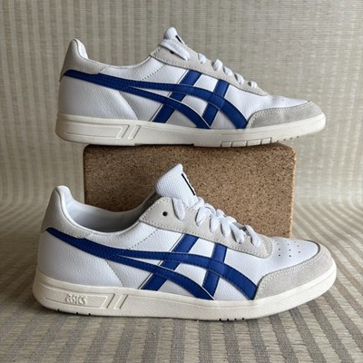 Asics Gel Vickka TRS Shoes Mens Size 8.5 White Blue Leather Sneakers 1193A033