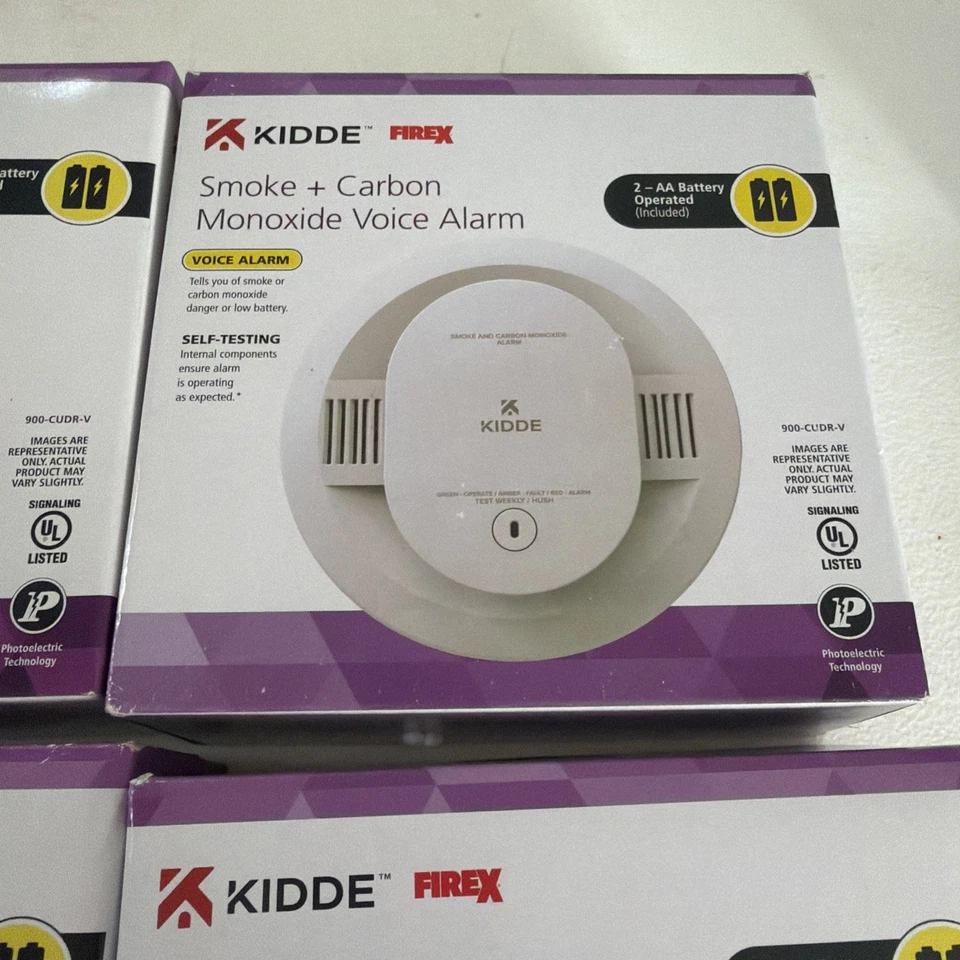 4- DETECTOR DE HUMO Y MONÓXIDO DE CARBONO KIDDE 900-CUDR-V FIREX CON ALARMA DE VOZ Foto 3 de 4